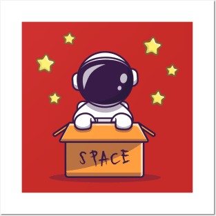 Astronaut Box Space Posters and Art